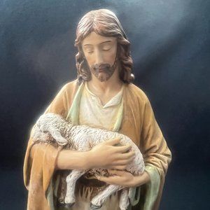 Good Shepherd Figurine with 2 sheep